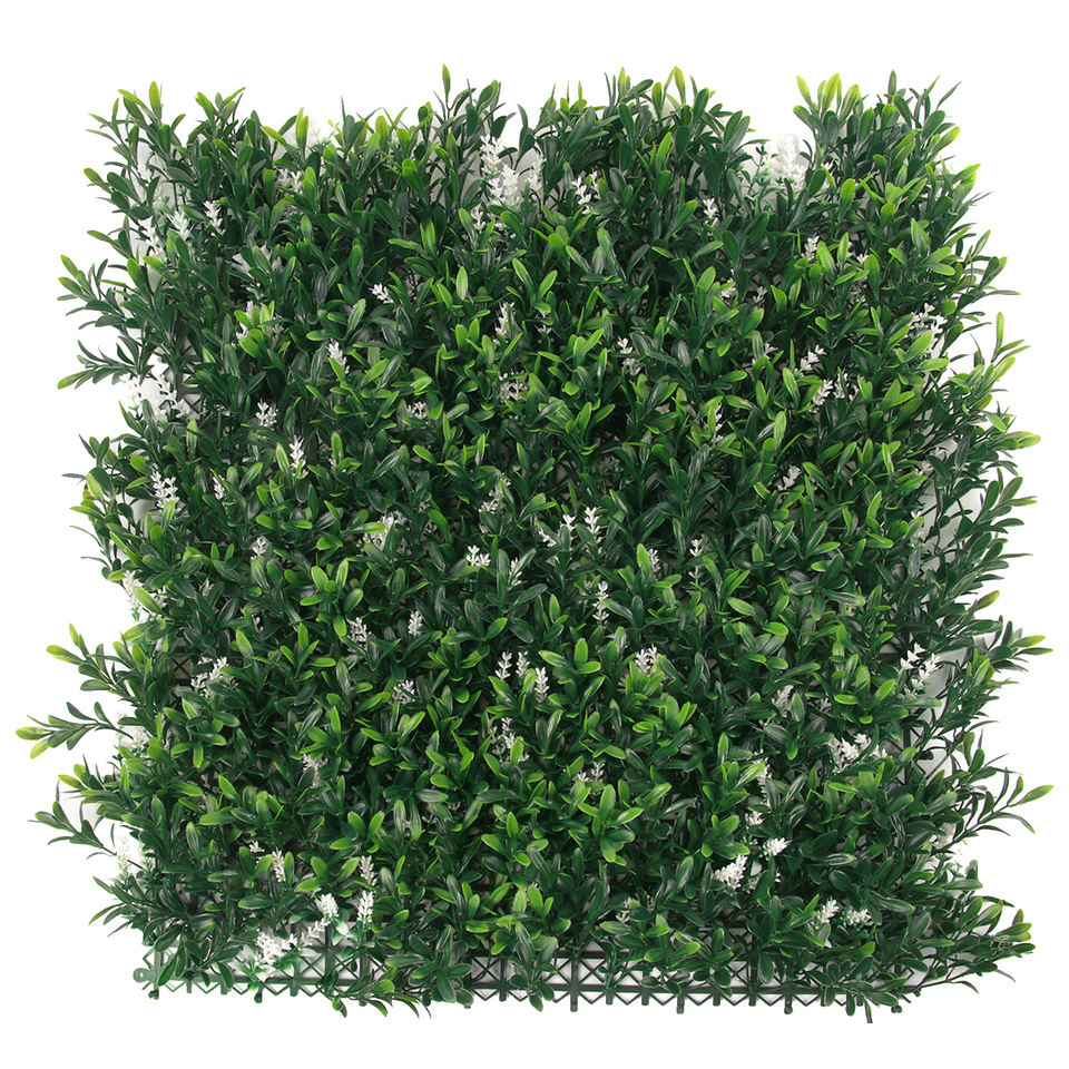 Outdoor Backdrop Green Foliage Panel Hedge Grass Artificial Boxwood Panel for Vertical Garden Decor