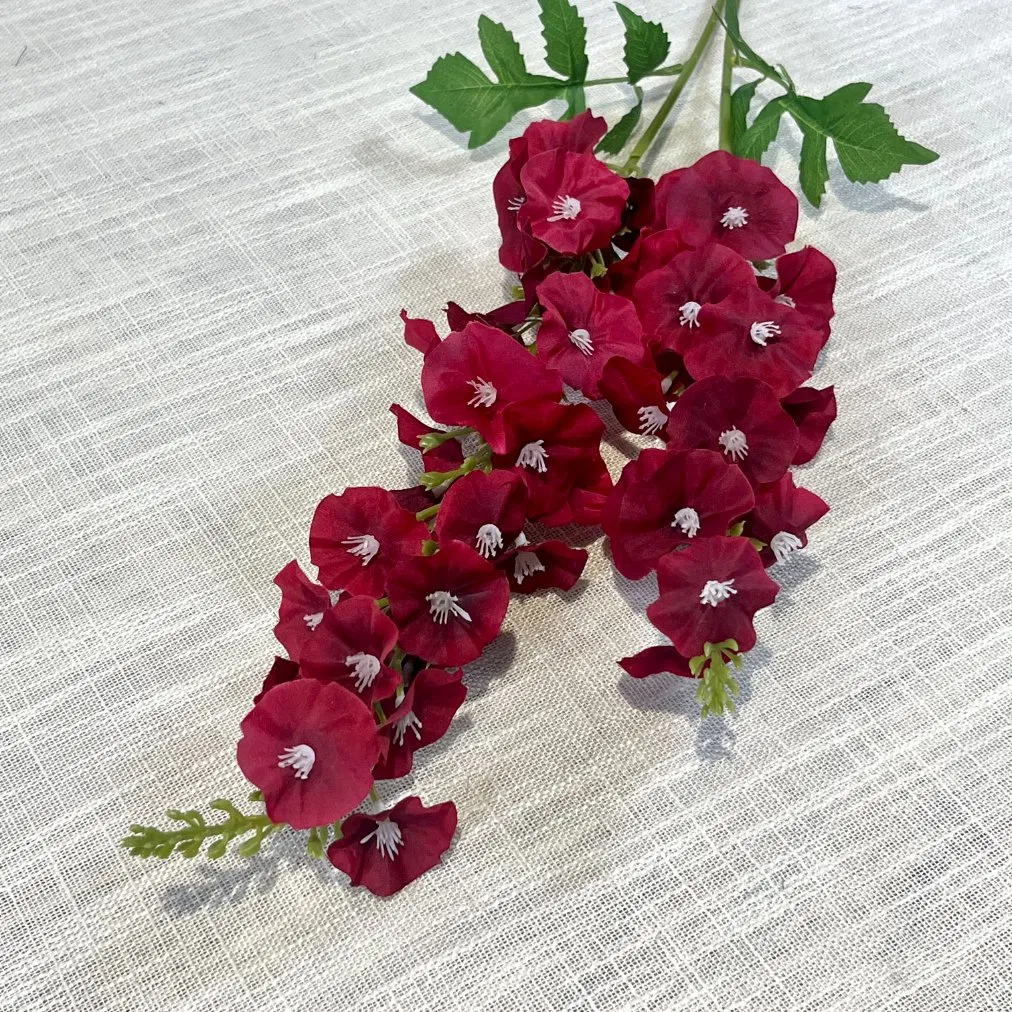 Single Long Rod 2 Forks Qianxun Wind Chime Artificial Flower Bouquet Silk Flower Arrangement 2