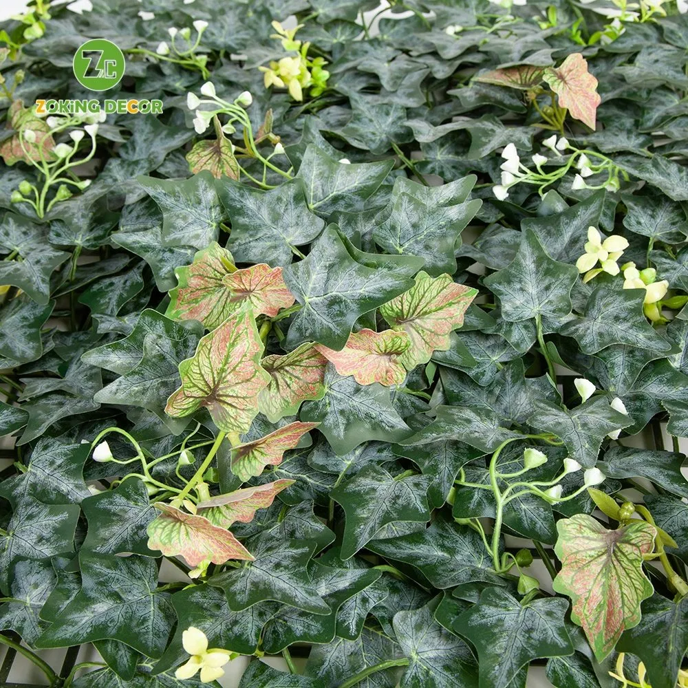 Artificial Plastic Creeper Boxwood Hedge Moss Grass Indoor Plant Vertical Panels Leaves Green Wall System for Decoration