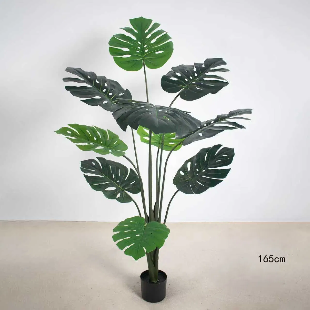 Monstera Artificial Bonsai Tree 105cm Artificial Turtle Back Leave for Indoor Shop Decor