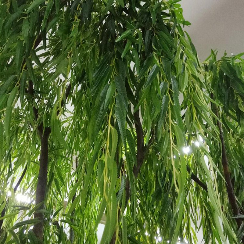 Outdoor Large Artificial Willow Tree Artificial Willow Branches Leaves Decorative Tree Fake Weeping Willow Tree