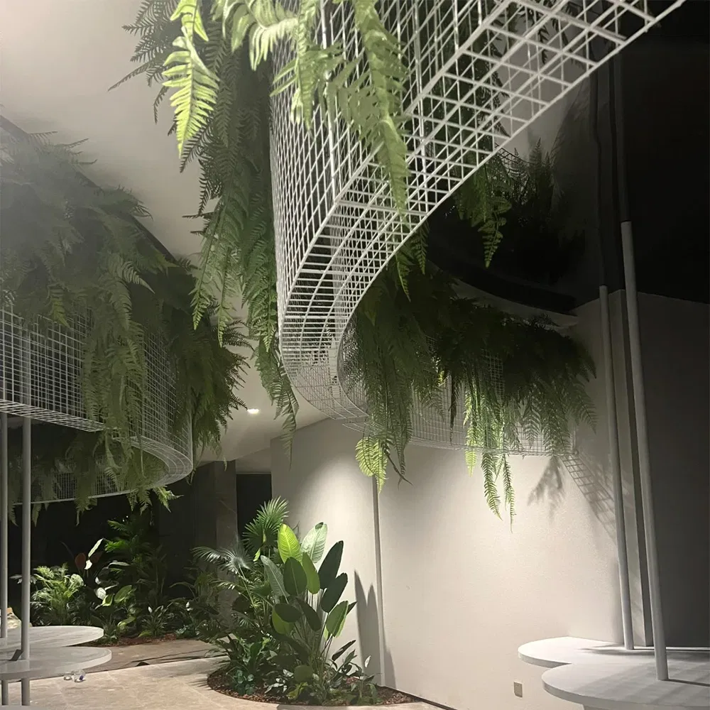 50*50cm UV Resistant Artificial Hedge Moss Grass Wall Fence Backdrop Panels Green Wall Vertical Garden Decor