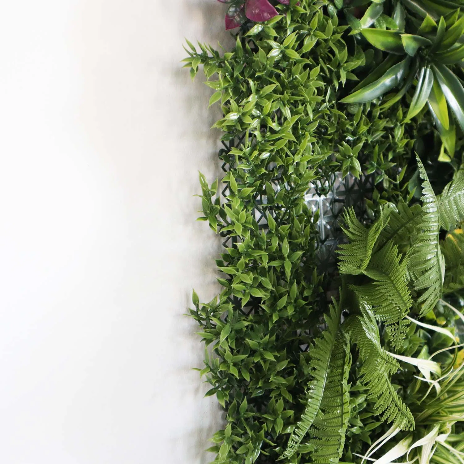 Customized ODM Fire Retardant Residential Artificial Foliage Flower Wall Artificial Grass Wall