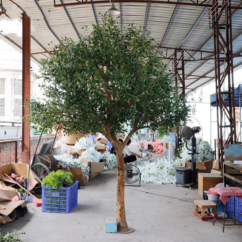 Wholesale Decorative Artificial Plastic Olive Large Tree for Landscape