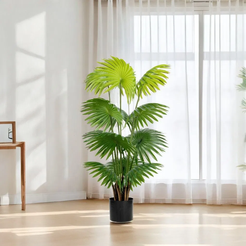 Faux Plant Home Decoration Artificial Potted Palm Tree 107cm