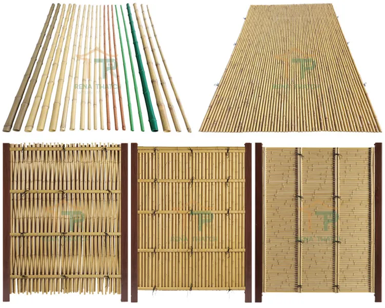 Faux Bamboo Privacy Fence