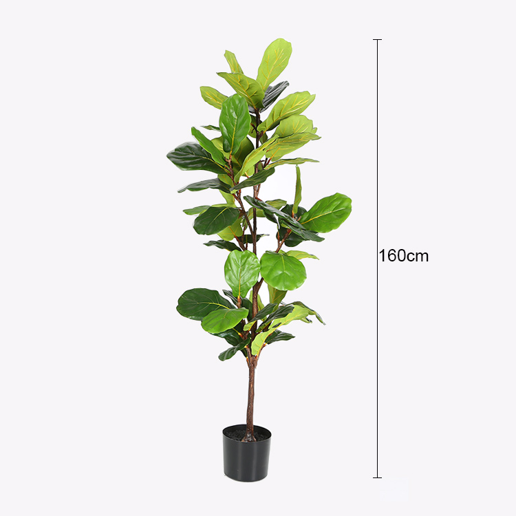 Custom Made Decoration Artificial Bonsai Oak Tree Leaves Ficus Tree