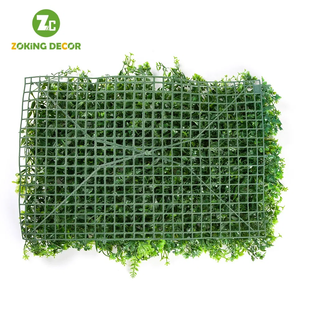 Zc New Design 40X60 Inches Artificial Vertical Garden Greenery Fence Wall Panels Cover Backdrop