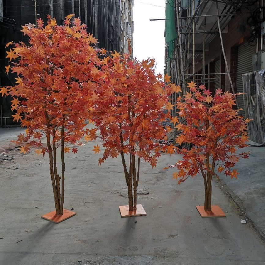 Height Large Artificial Fiberglass Arts Crafts Artificial Maple Tree
