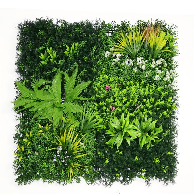 1m*1m Artificial Plant Wall Panel - Perfect for Vertical Garden Decor