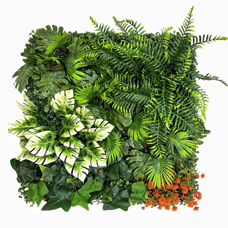 50*50cm Vertical Garden Wall Backdrop Artificial Green Wall Panel for Landscaping Decoration