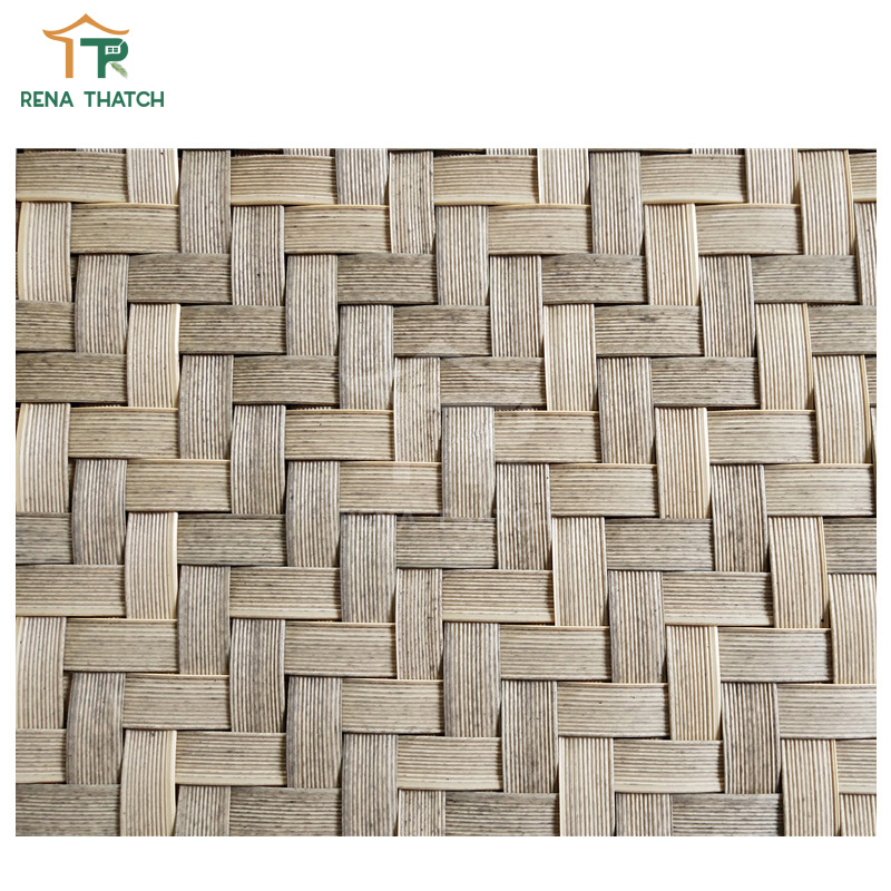 Recyclable Artificial Plastic Bamboo Synthetic Rattan Weaving Sheet Weave Rattan Mat