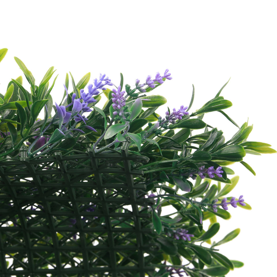 Outdoor Backdrop Green Foliage Panel Hedge Grass Artificial Boxwood Panel for Vertical Garden Decor