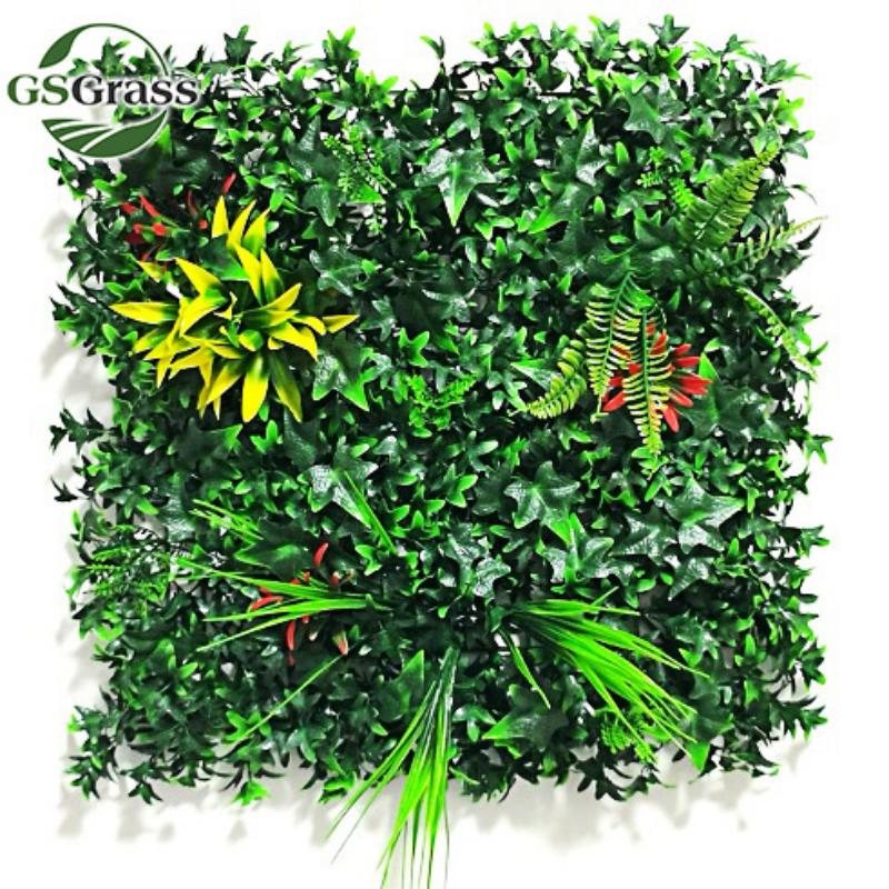 UV Protected Wholesale Decorative Green Artificial Plant Wall Boxwood Hedge for Outdoor