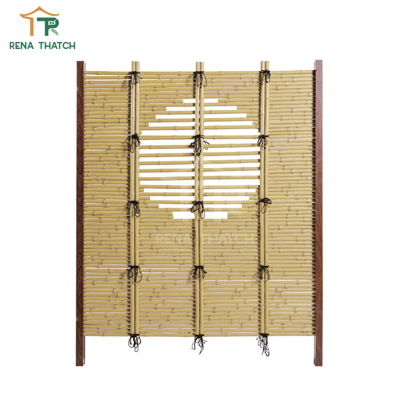 Forever Fire Resistant Plastic Bamboo Gate Artificial Bamboo Fence Faux Bamboo Privacy Fence Ceiling Cover Decoration for Garden