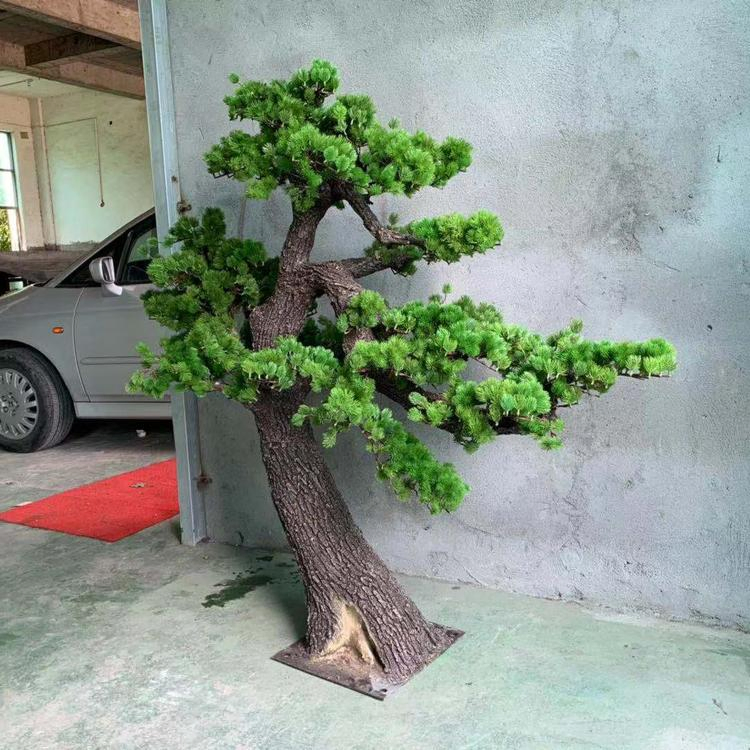 Large Outdoor Indoor Artificial Bonsai Tree 1m 2m 3m Green Artificial Pine Tree for Garden Centerpiece Decor