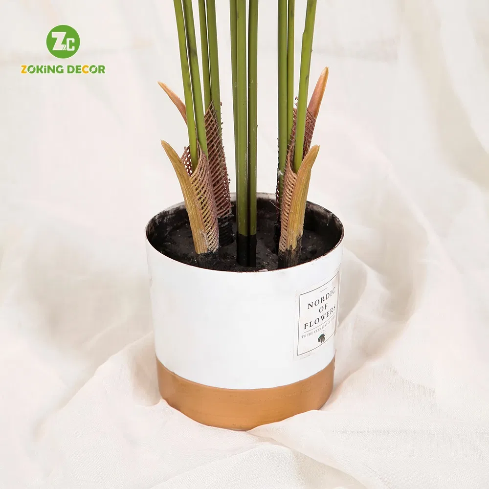 150cm Modern Artificial Palm Tree with Pot Faux Areca Palm Tree Decoration Fake Plastic Palm Tree