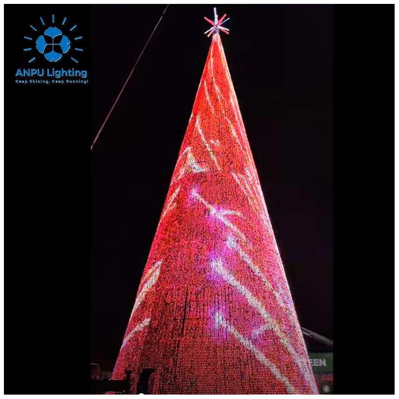 Customizable Large-Scale Lighted Giant Christmas Tree for Shopping Malls &amp; Theme Parks 50m Giant Christmas Tree