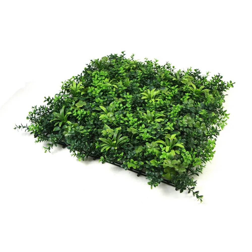 New Style Greenery Artificial Boxwood Grass Panel Hedge Wall Mats for Wall Decoration