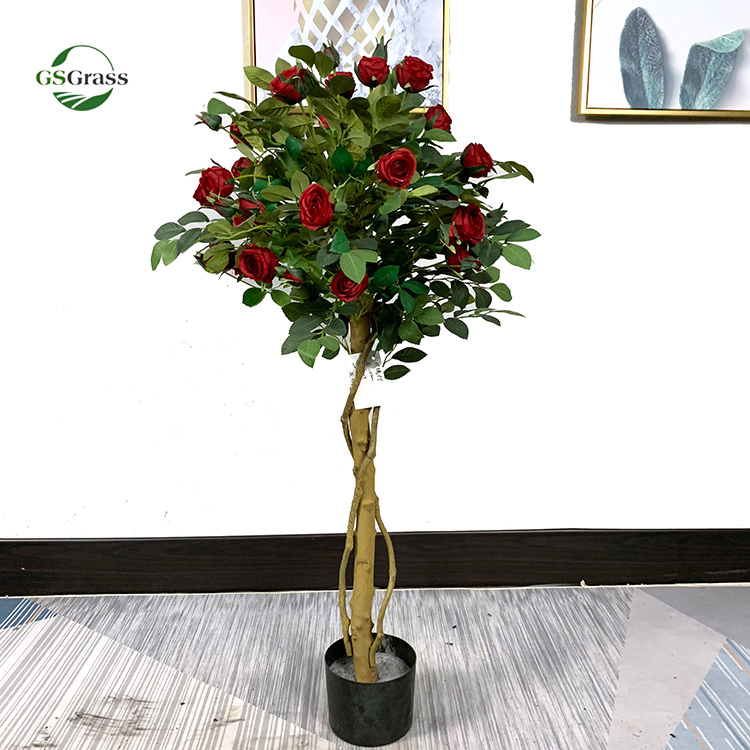 Premium Artificial Rose Tree Bonsai - Free Sample Available