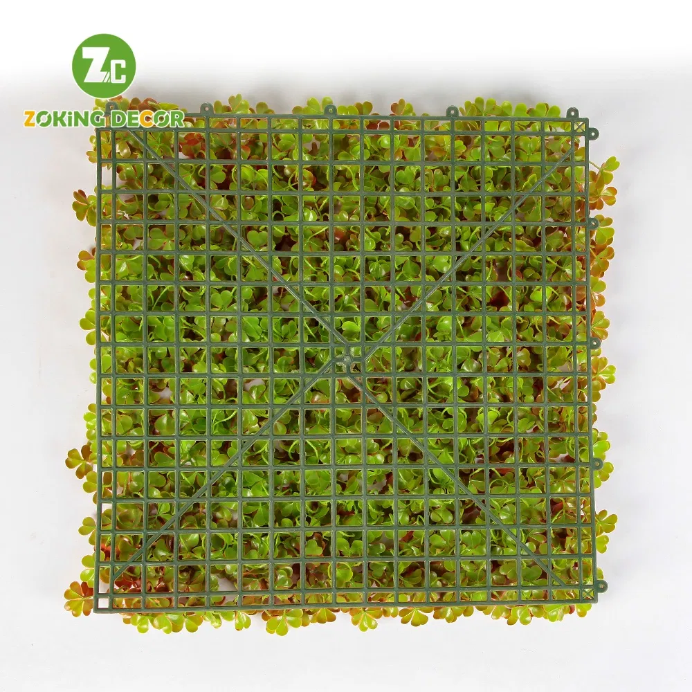 UV Protected Artificial Boxwood Topiary Hedge PE Shrubs and Grass Greenery Mats for Outdoor Home Decorative Walls