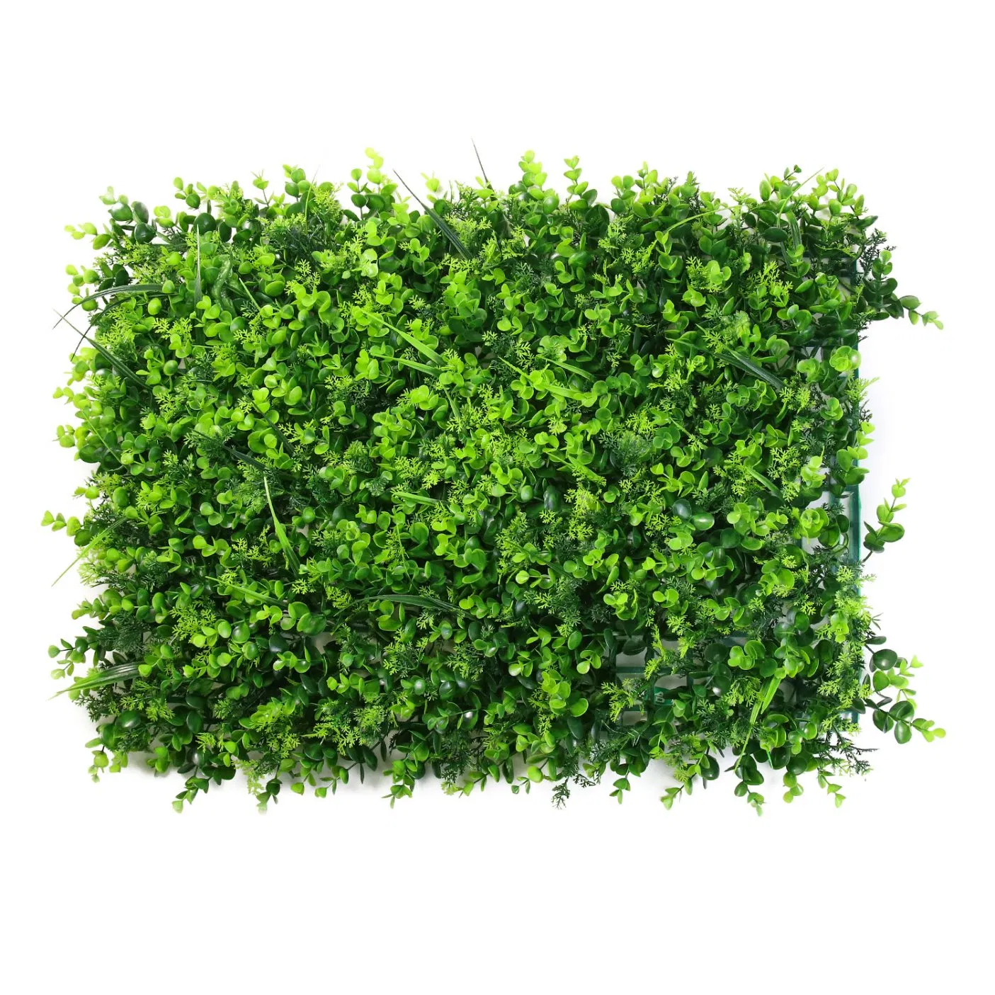 Best Price Green Decorative Artificial Grass Wall Vertical Moss Garden Ornament Plastic Leaves Landscaping Fence Decorative