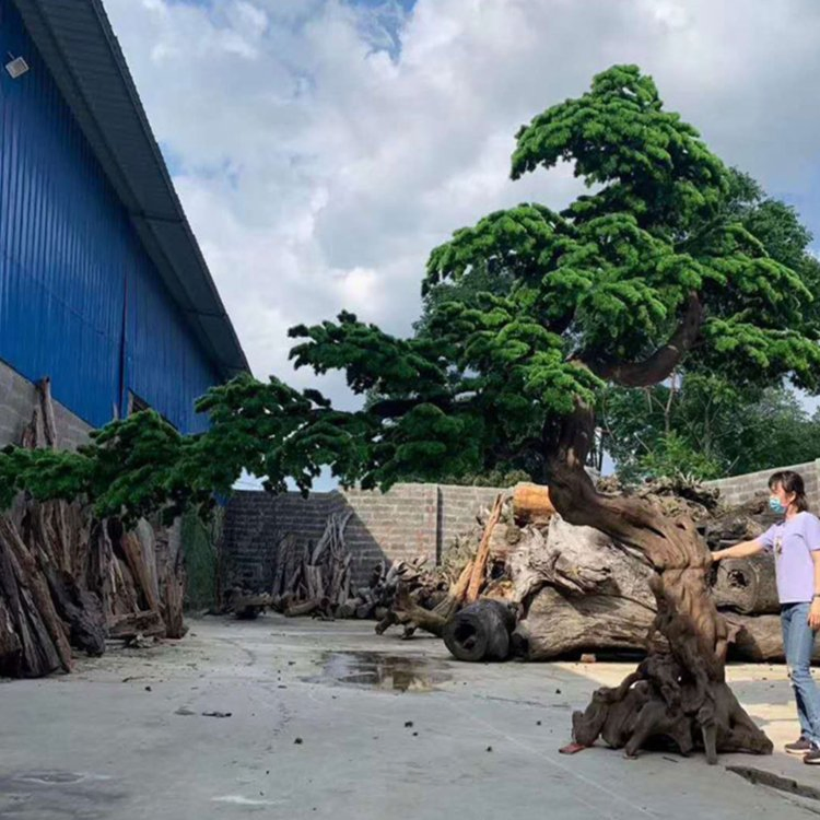 Large Outdoor Indoor Artificial Bonsai Tree 1m 2m 3m Green Artificial Pine Tree for Garden Centerpiece Decor