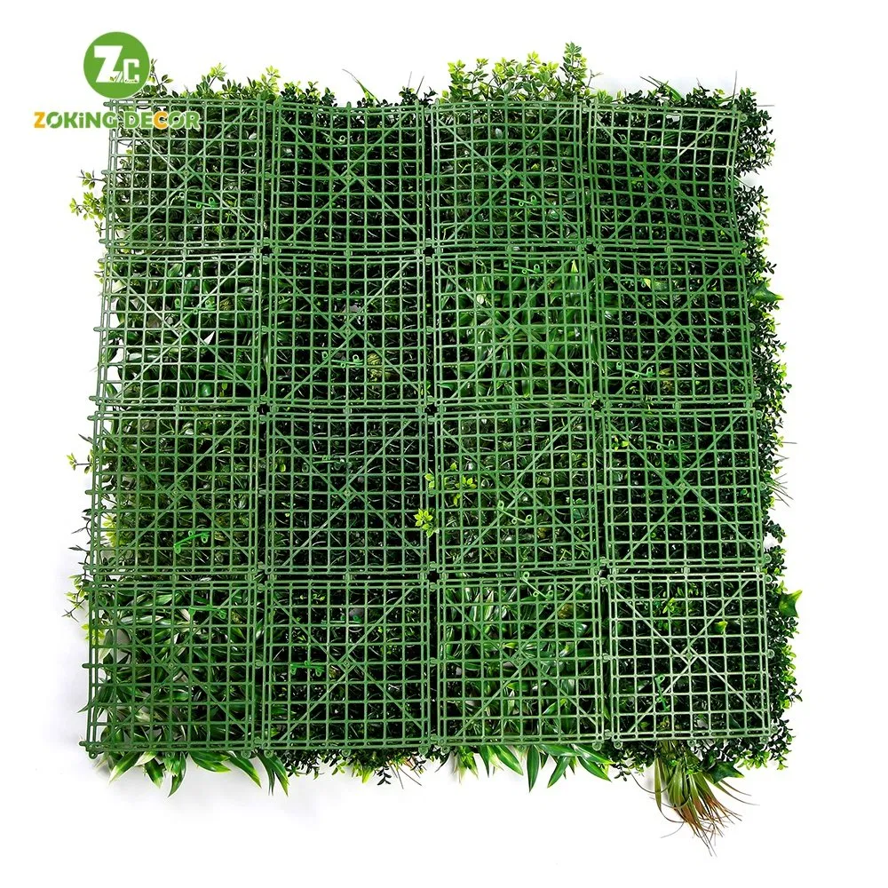 Zc Outdoor Vertical Garden Decorative Backdrop Boxwood Hedge Green Grass Artificial Wall Plants Panel