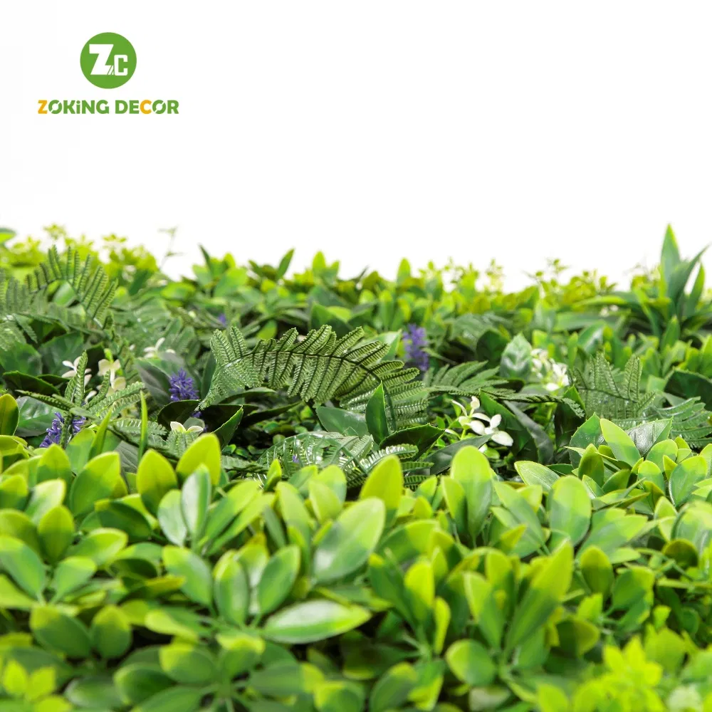 Artificial Flower Plant Hedge Boxwood Panels Unti-UV Green Plant Garden Decorative Faux Greenery Mats for Home Decoration