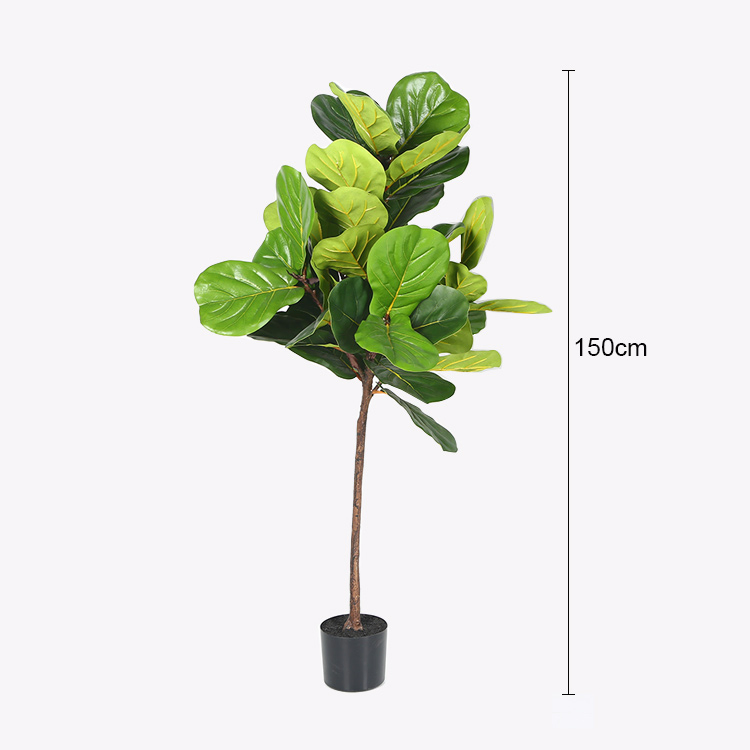 Custom Made Decoration Artificial Bonsai Oak Tree Leaves Ficus Tree