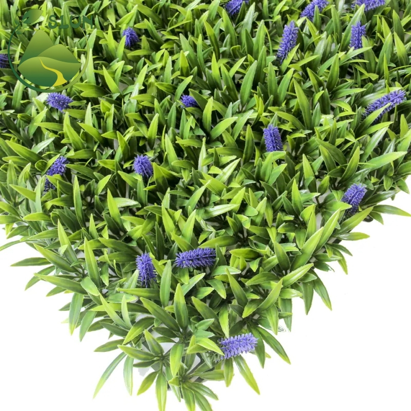 Home Outdoor Garden Decor UV Protected Faux Plastic Green Grass Wall Backdrop Panel Artificial Plant Grass Wall for Decor