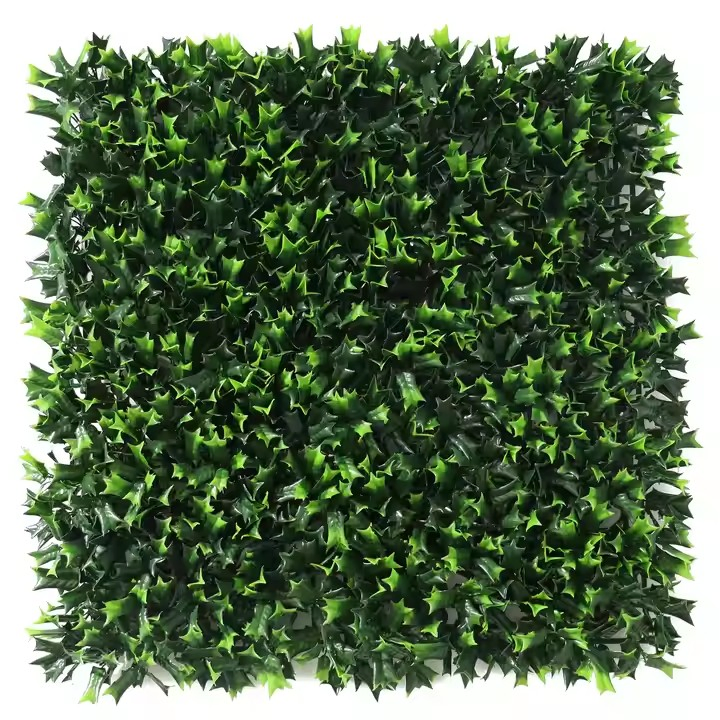 Plant Wall Grass Wall Decoration Artificial Green Plants Panel Pampas Flower Moss Fake Plastic Grass Wall Artificial