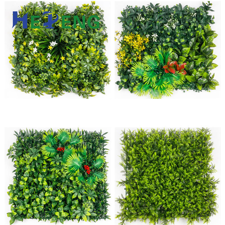 Customization 50*50cm 100*100cm Artificial Boxwood Panelstopiary Hedge Plant UV Protected