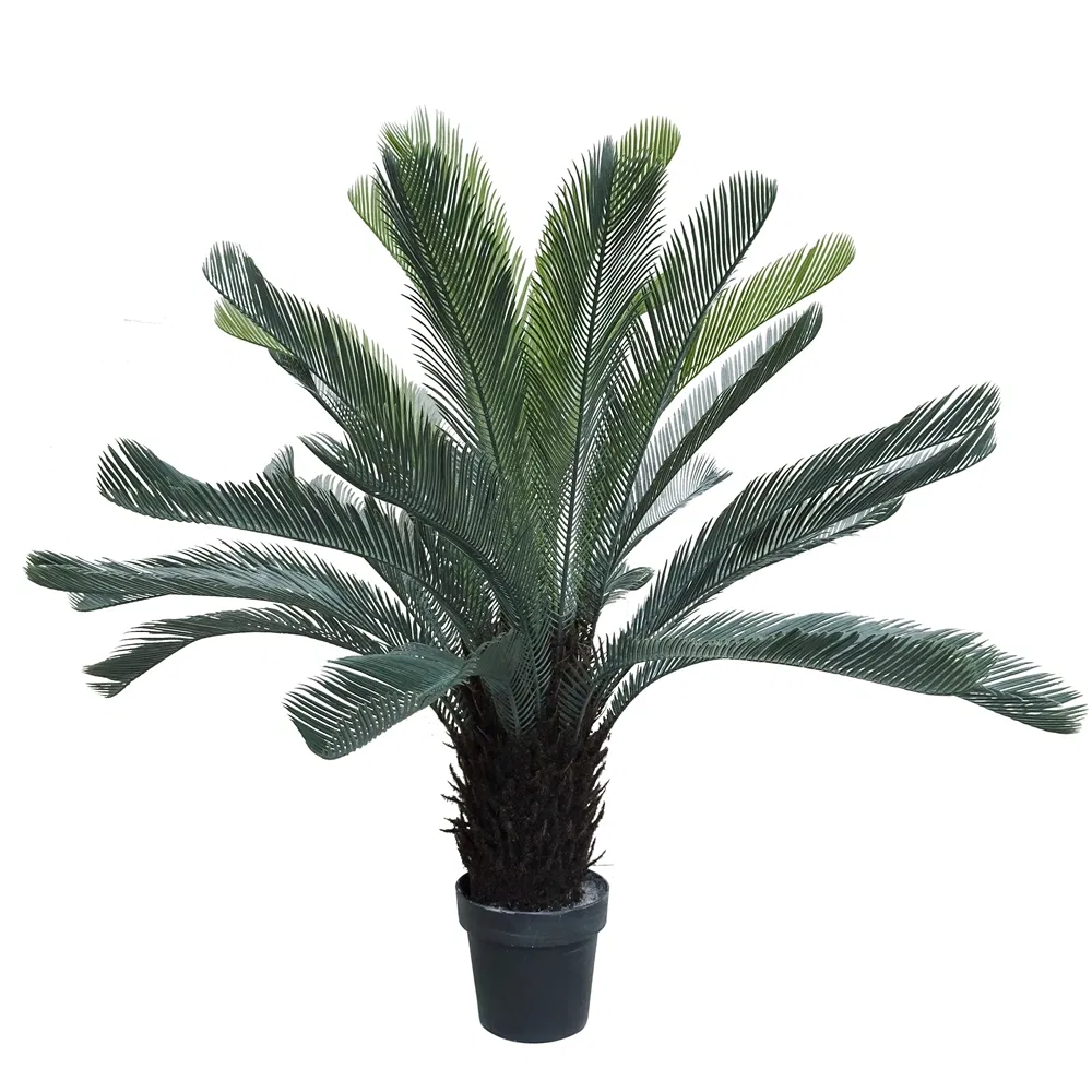 Faux Plants Decoration Fake Sago Palm Tree Sago Cycas Atrificial Bonsai Trees