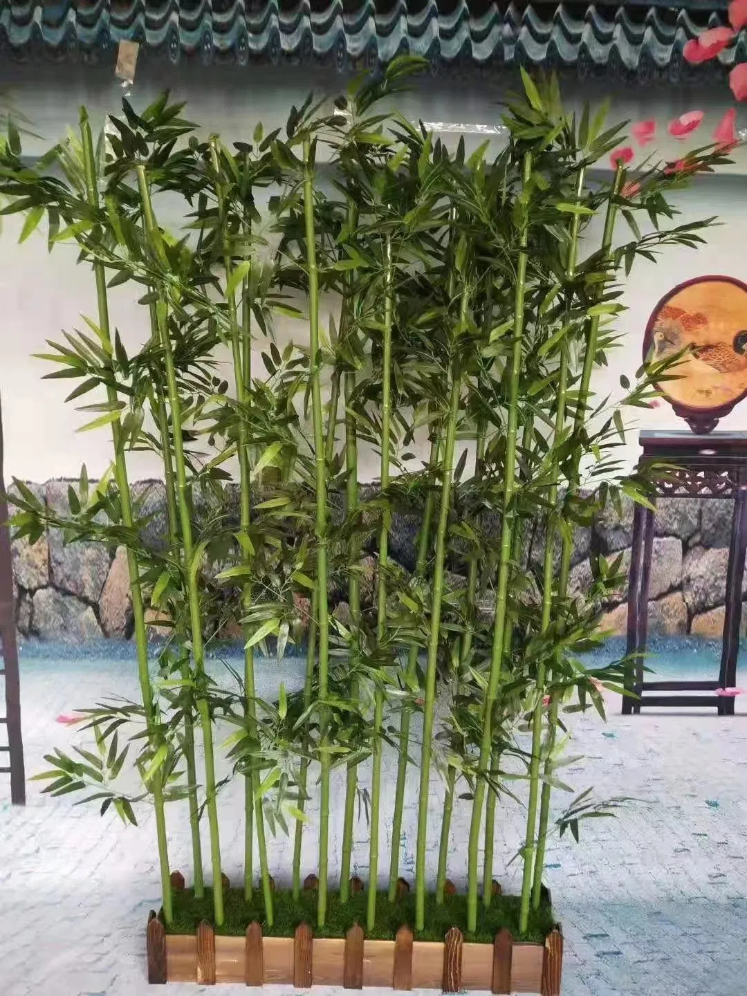 Artificial Lucky Bamboo Fence Artificial Bamboo Tree for Outdoor Indoor Decoration