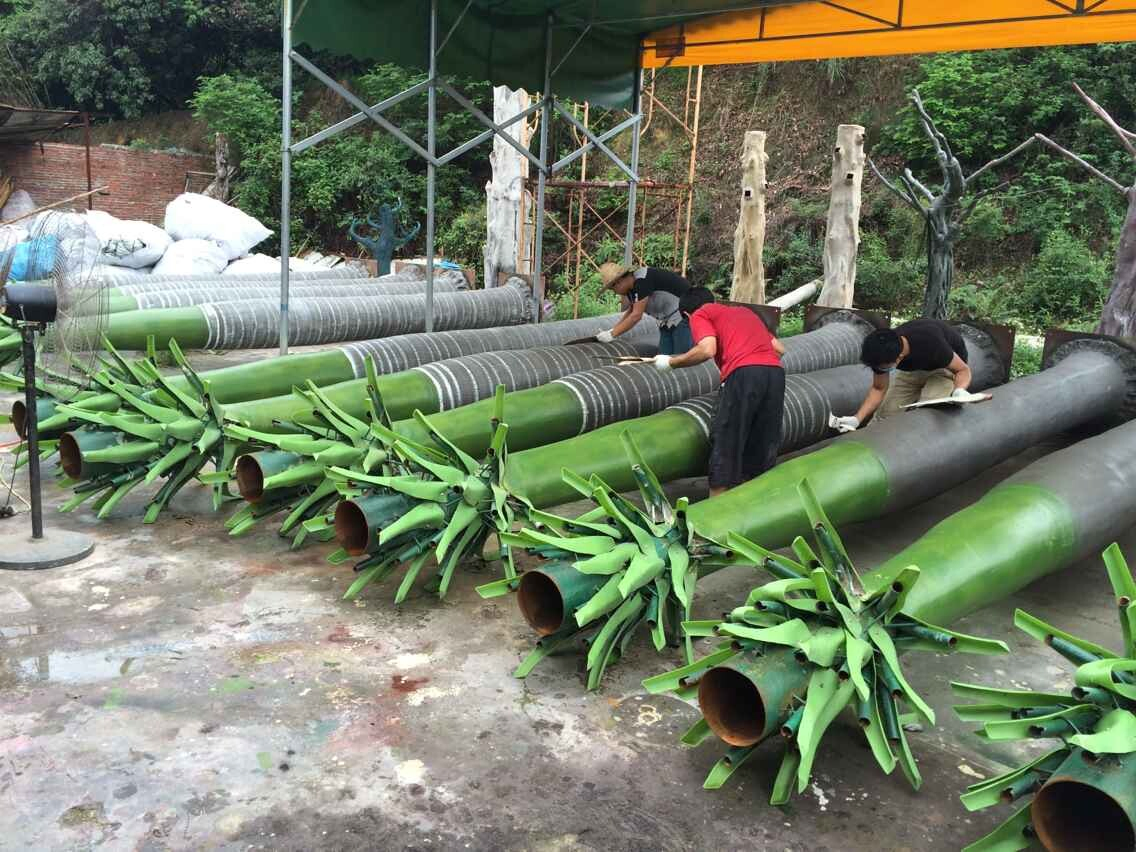 Custom Tropical Faux Big Outdoor Tree 3-15m Large Artificial Coconut Palm Tree