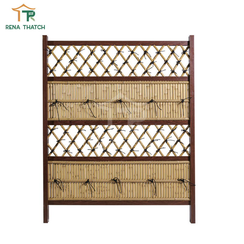 Forever Fire Resistant Plastic Bamboo Gate Artificial Bamboo Fence Faux Bamboo Privacy Fence Ceiling Cover Decoration for Garden