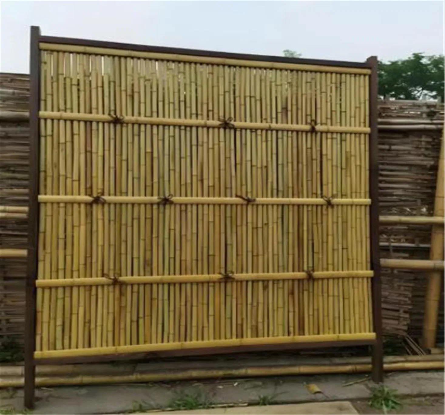 Long Lifespan Eco-Friendly Nylon Artificial Synthetic Bamboo Decoration Farming Material