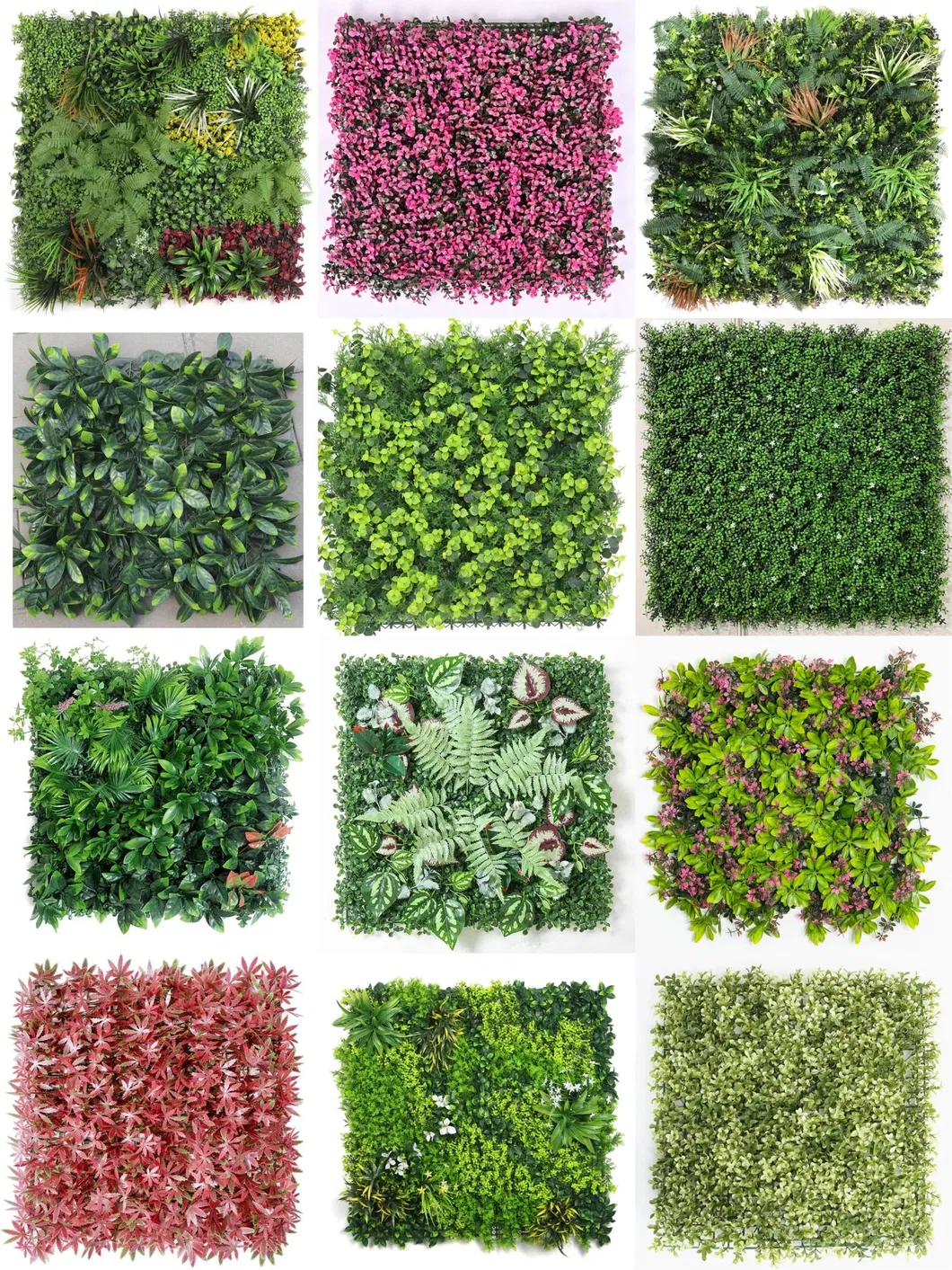 Faux Plastic Green Wall