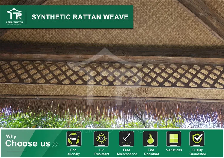 Artificial Plastic Bamboo Synthetic Rattan Weaving Sheet