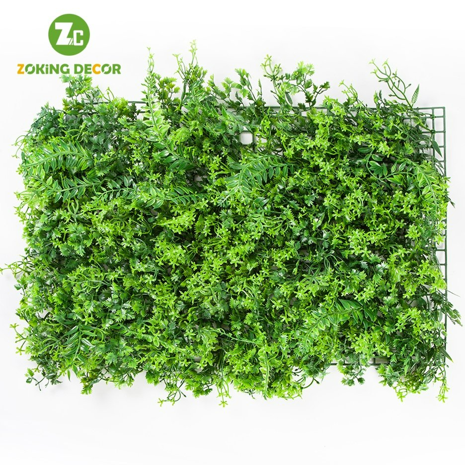 Zc New Design 40X60 Inches Artificial Vertical Garden Greenery Fence Wall Panels Cover Backdrop