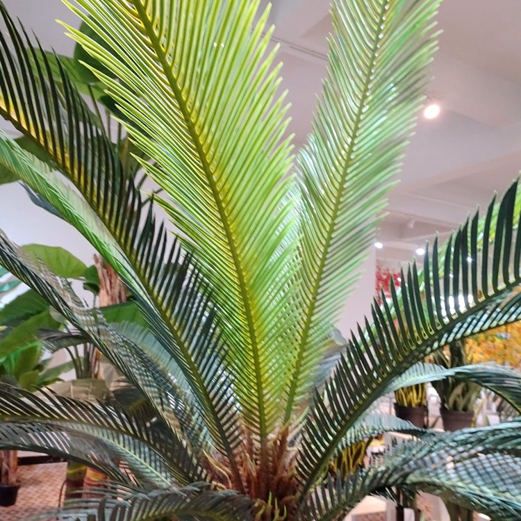 Faux Plants Decoration Fake Sago Palm Tree Sago Cycas Atrificial Bonsai Trees