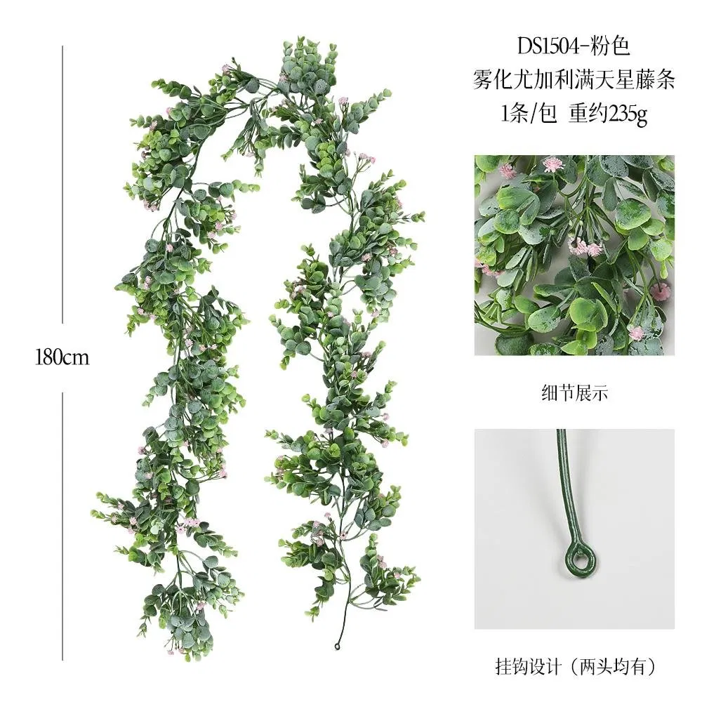 180cm Hanging Plant Indoor Artificial Foliage Vines Plastic Plant for Home Restaurant