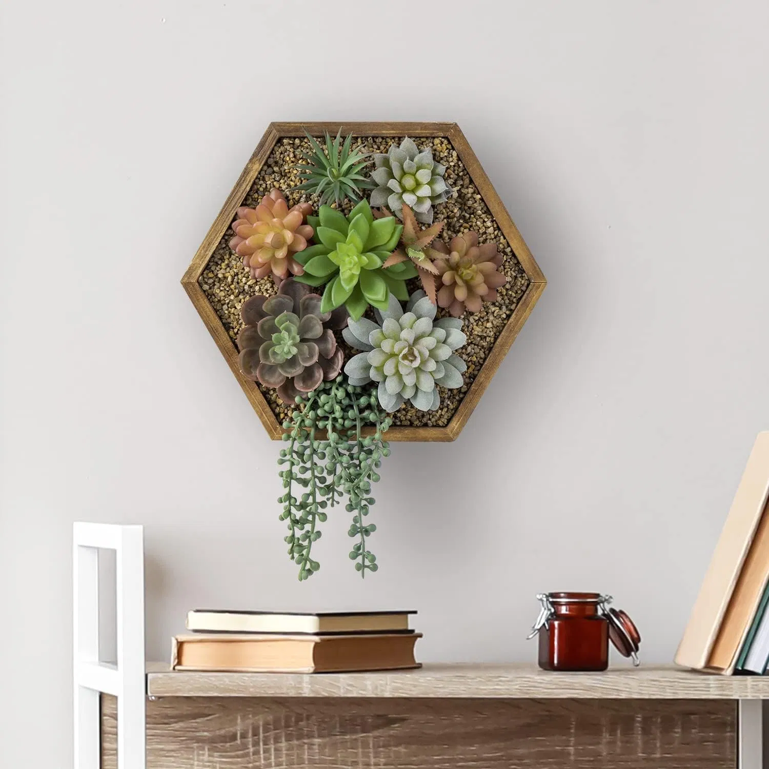 3D Art Wall Hanging Succulent Artificial Plants