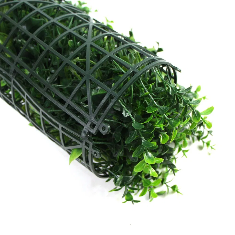 New Style Greenery Artificial Boxwood Grass Panel Hedge Wall Mats for Wall Decoration
