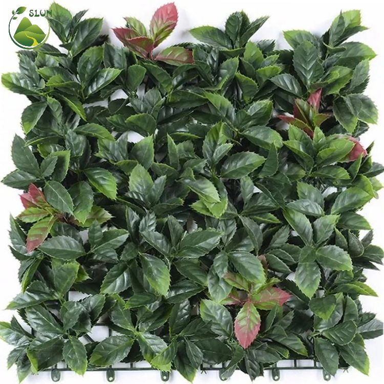 UV Protected Outdoor Garden Green Plants Panels Vertical Garden Artificial Grass Wall