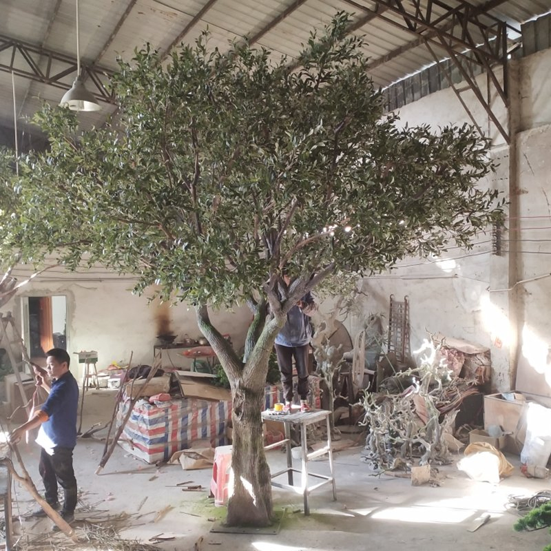 Wholesale Decorative Artificial Plastic Olive Large Tree for Landscape
