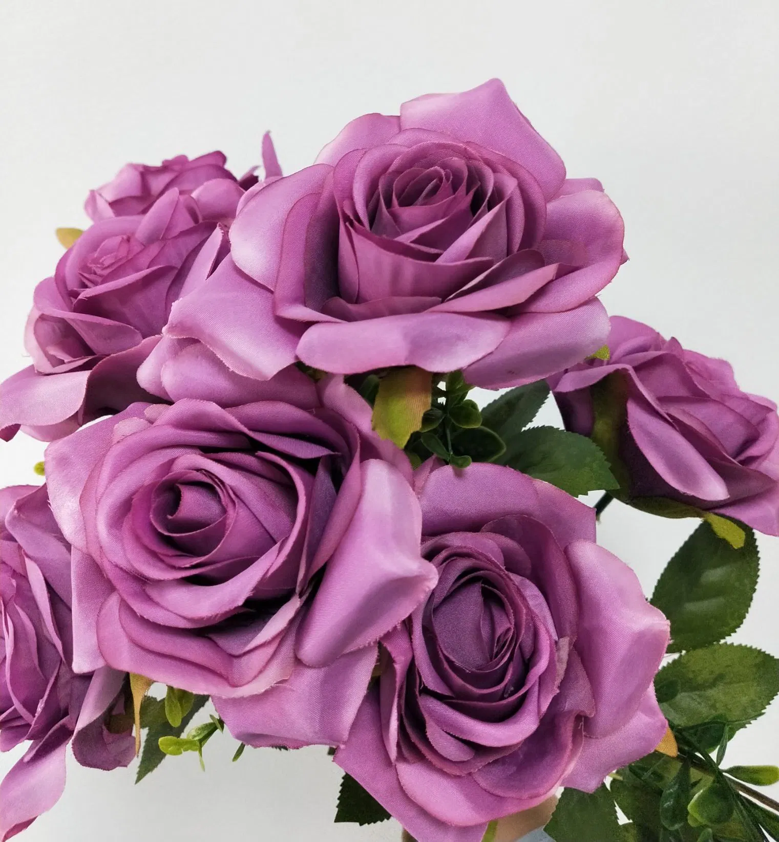 Silk Rose Flower Arrangement for Home Decor - Handmade Decorative Flowers