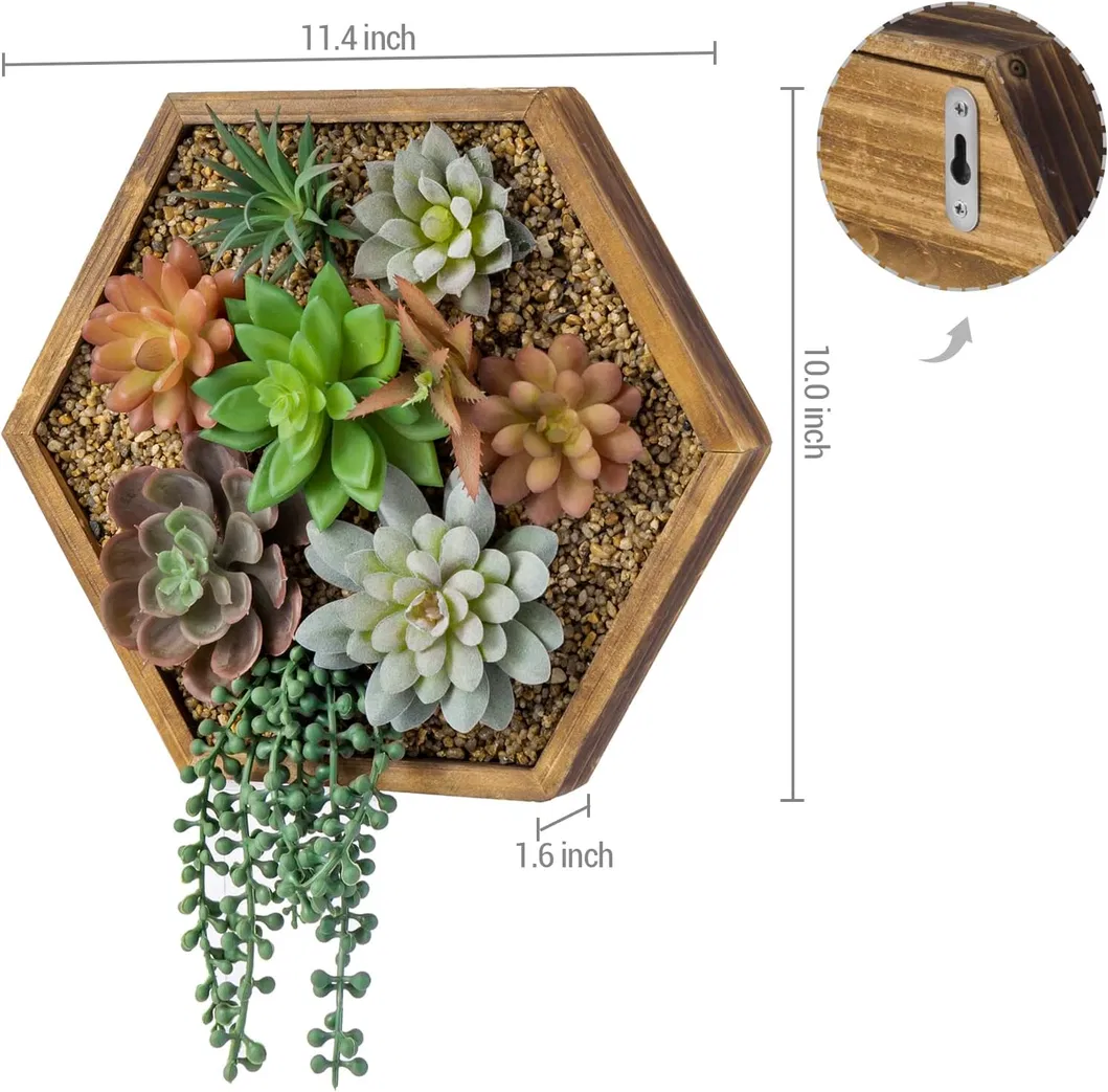 Artificial Succulent Wall Art