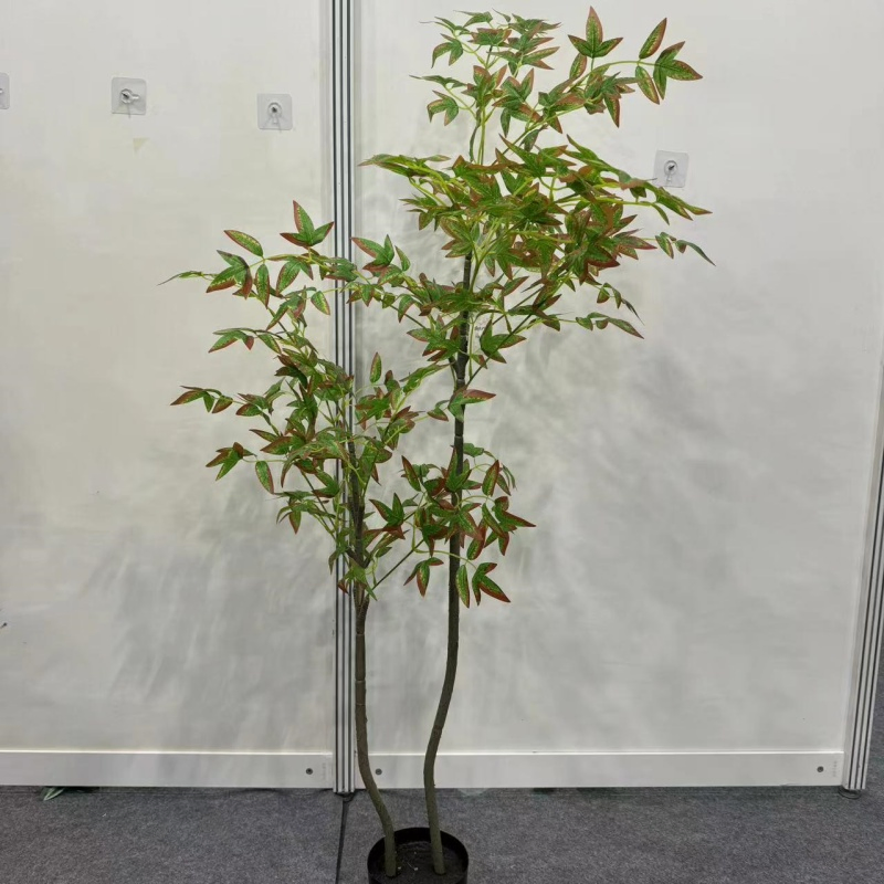 Large Artificial Banana Tree Leaves Artificial Indoor Plants with Pot